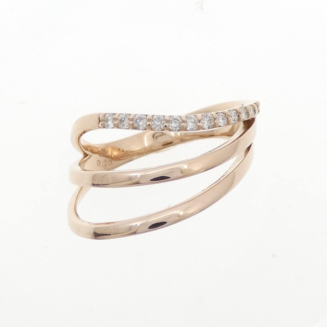 K18PG ダイヤモンド リング 0.20CT