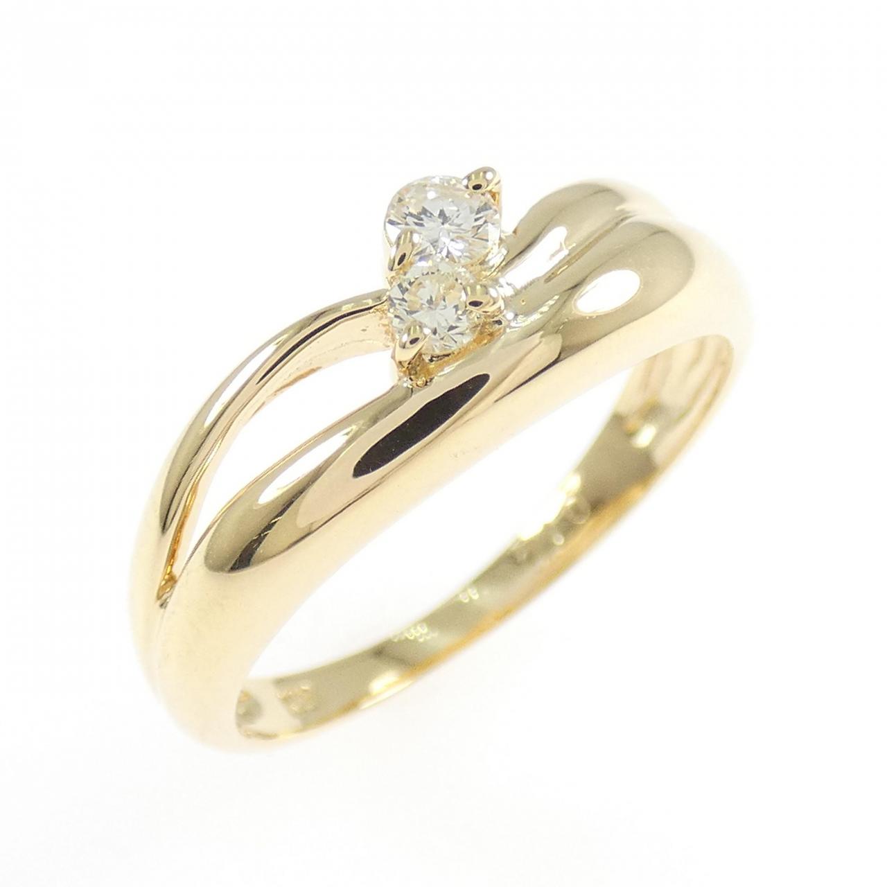 K18YG ダイヤモンド リング 0.10CT