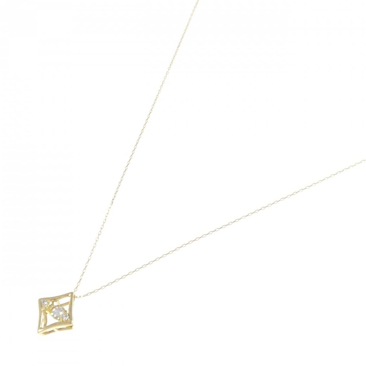 K18YG ダイヤモンド ネックレス 0.10CT