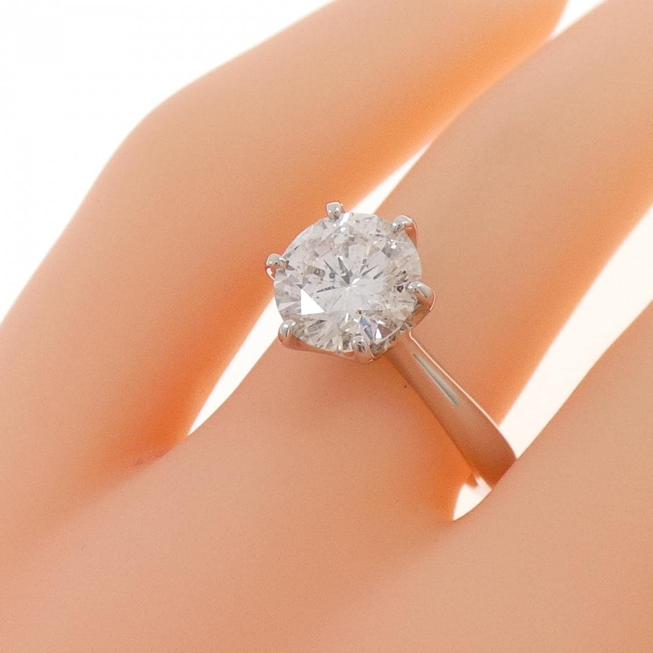 【リメイク】PT900 ダイヤモンド リング 2.013CT F SI2 EXT