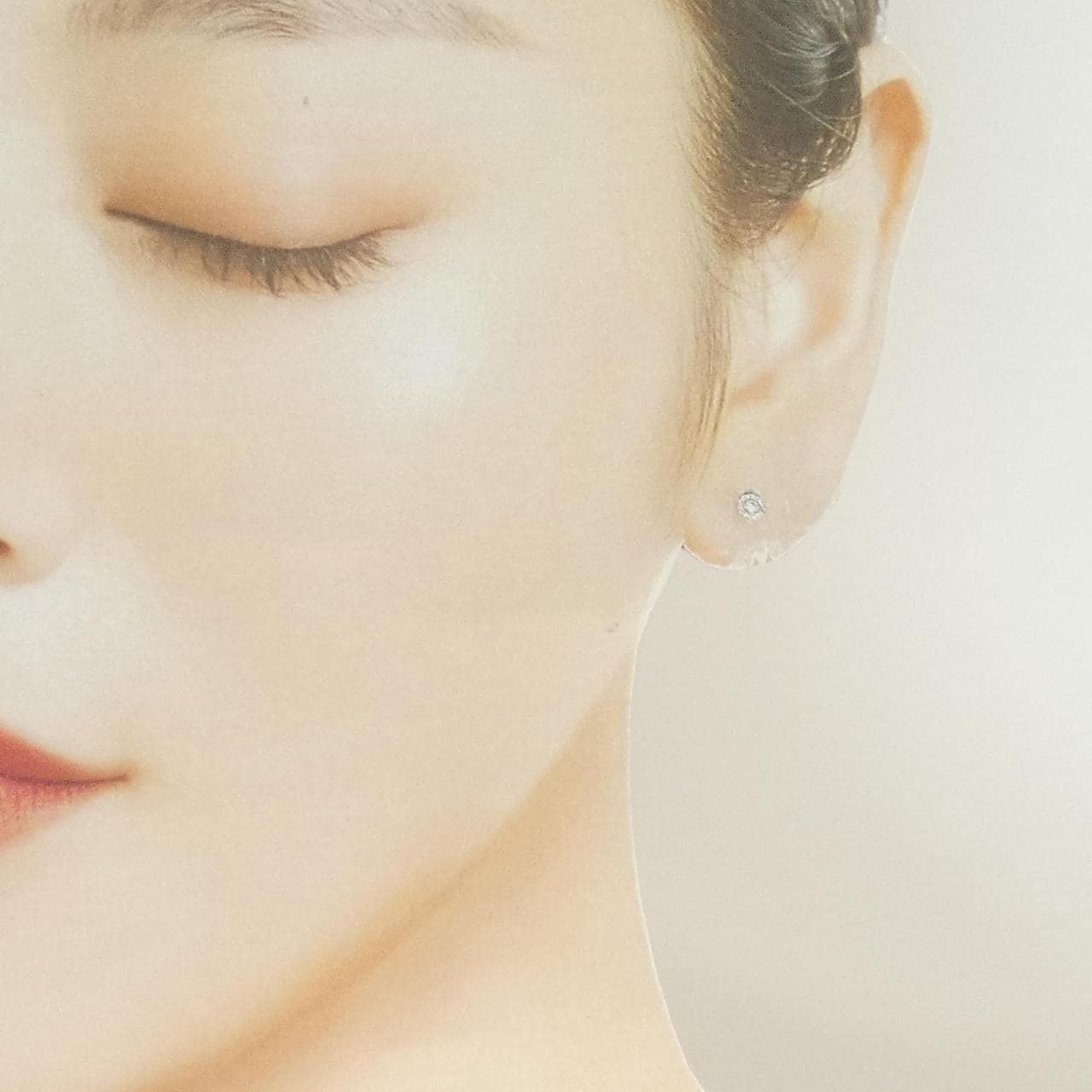 K18WG ダイヤモンド ピアス