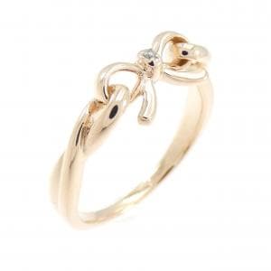 K10PG リボン ダイヤモンド リング