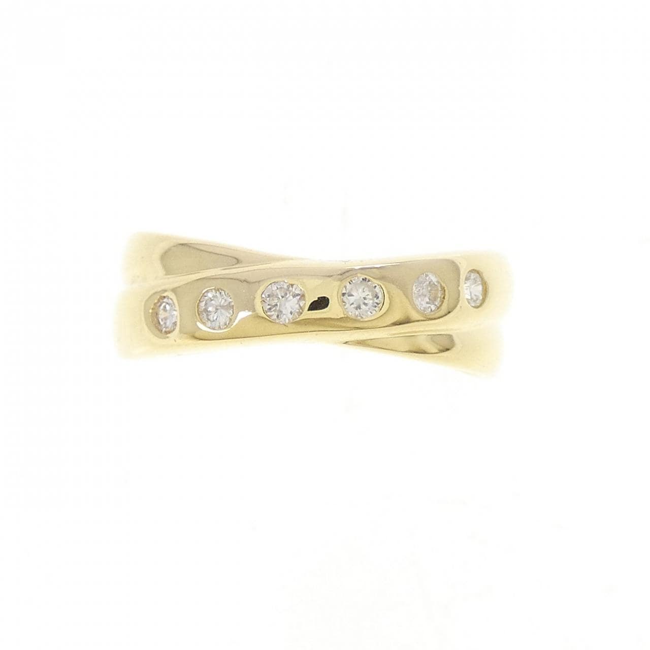 K18YG ダイヤモンド リング 0.12CT