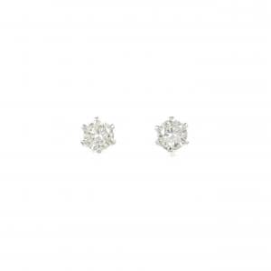 PT900 ソリティア ダイヤモンド ピアス 0.30CT