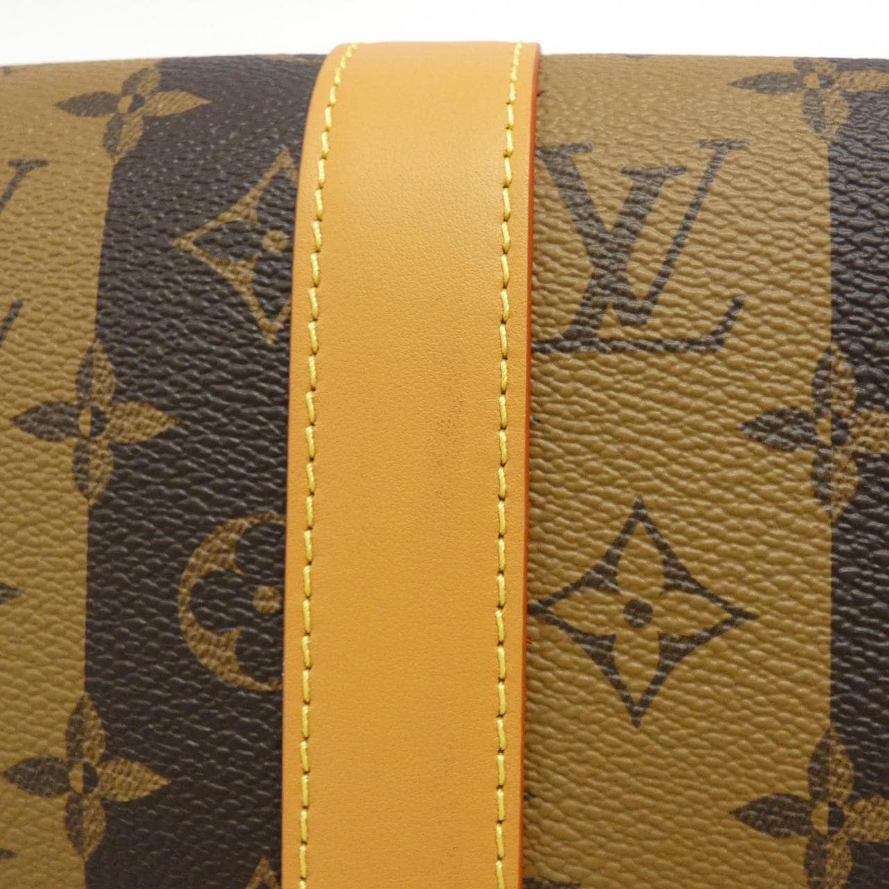 LOUIS VUITTON Monogram條紋（LV Squared）City Keepall M45963 波士頓包