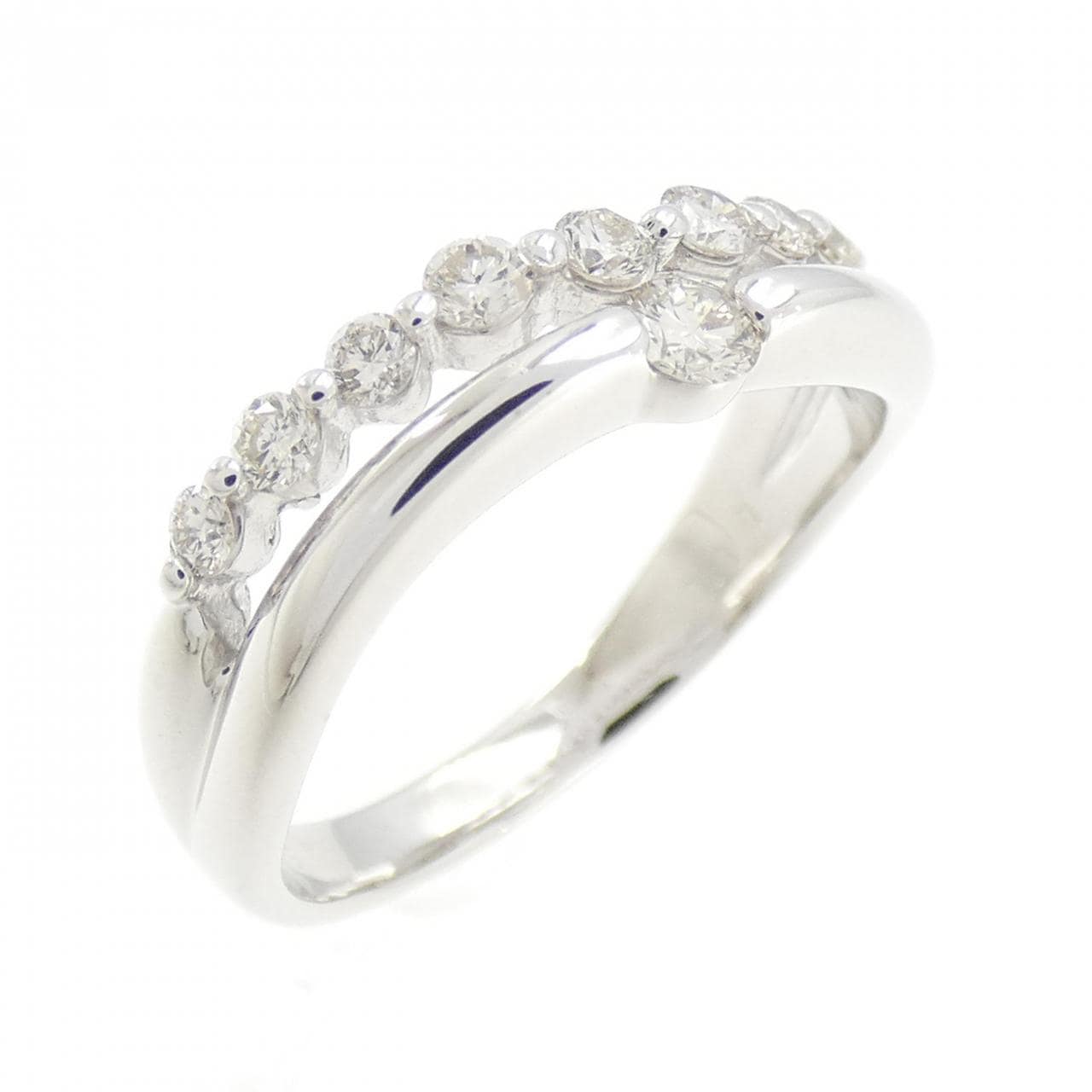 K18WG ダイヤモンド リング 0.30CT