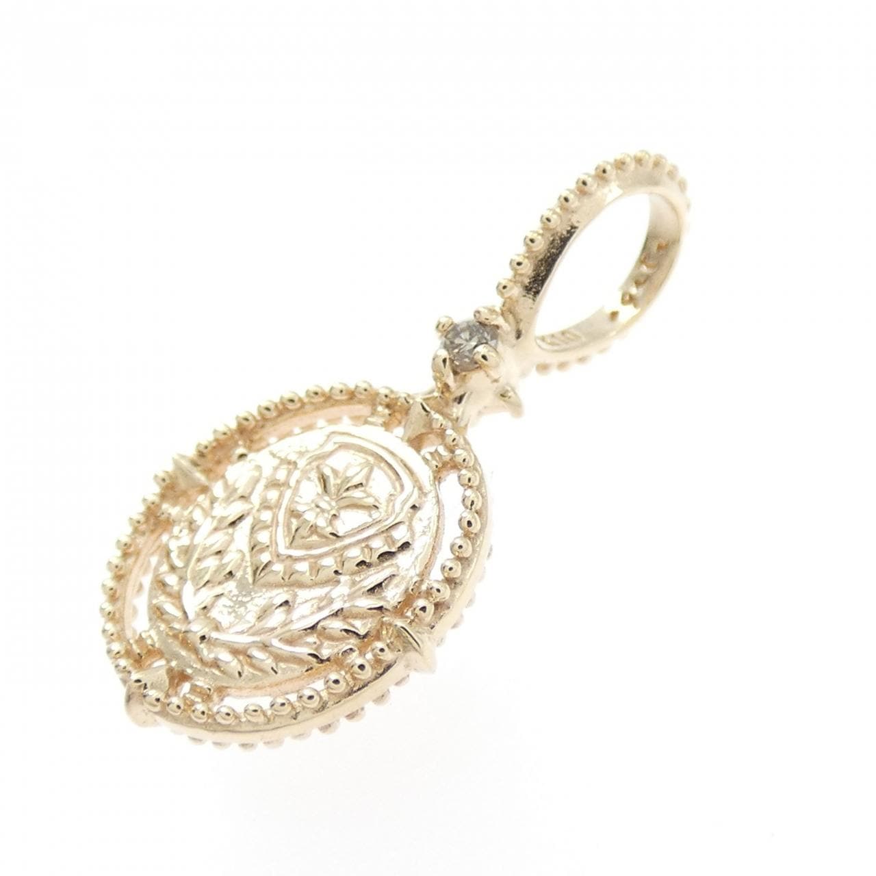 アガット ダイヤモンド ペンダント 0.01CT