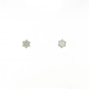PT900 ソリティア ダイヤモンド ピアス 0.30CT