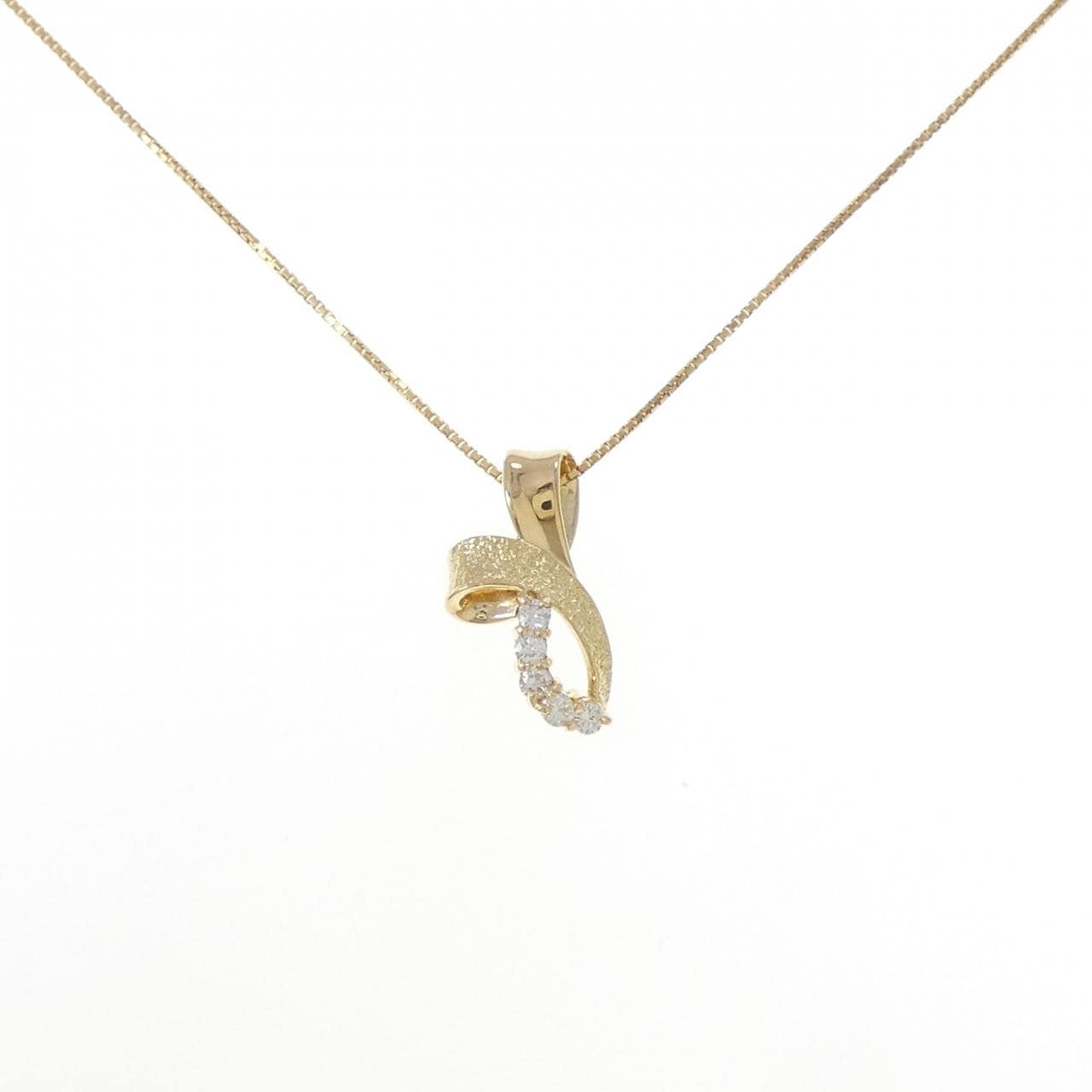 K18YG ダイヤモンド ネックレス 0.15CT