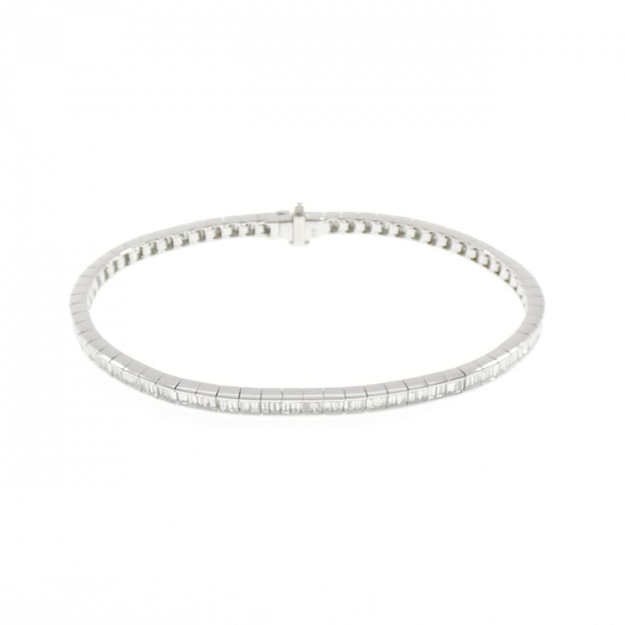 K18WG ダイヤモンド ブレスレット 3.00CT