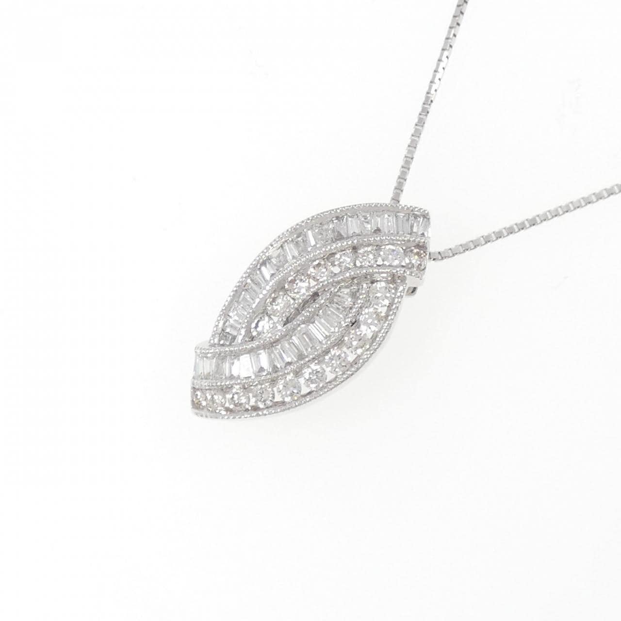 K18WG Diamond necklace