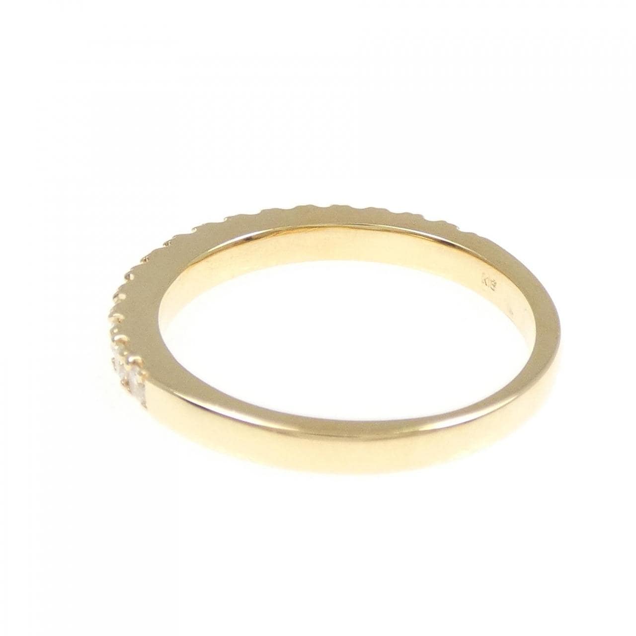 【リメイク】K18YG ハーフエタニティ ダイヤモンド リング 0.32CT