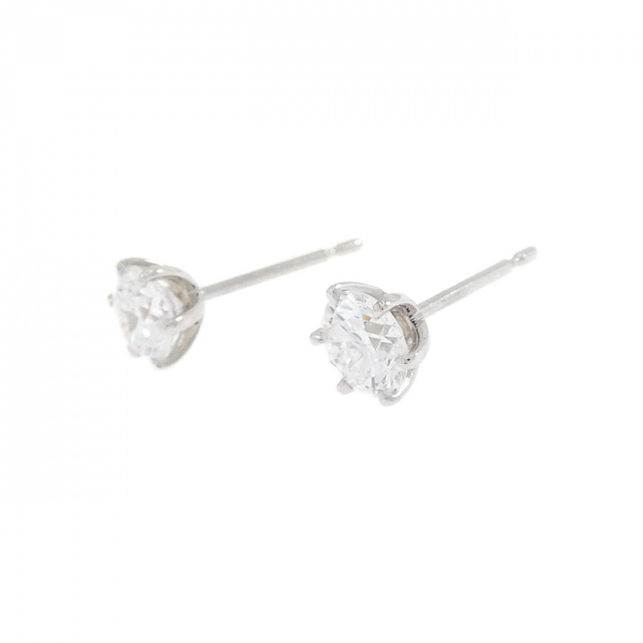 【リメイク】PT900/ST ダイヤモンド ピアス 0.500CT 0.509CT D-E VS1 VG-GOOD