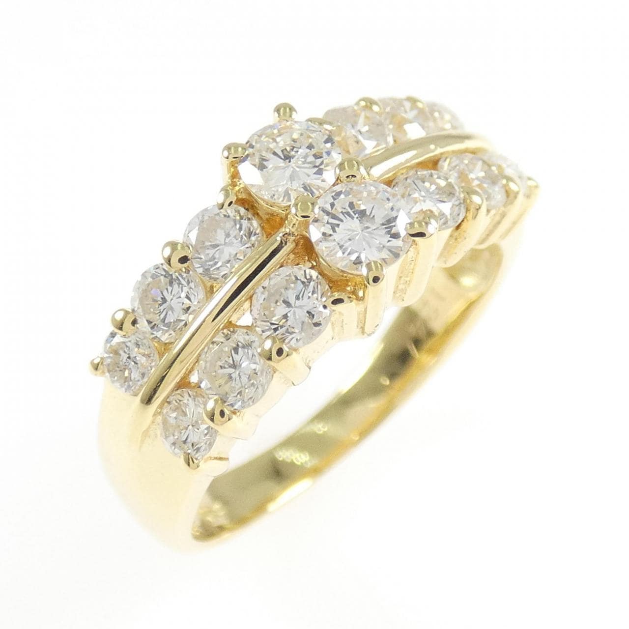 K18YG ダイヤモンド リング 1.24CT
