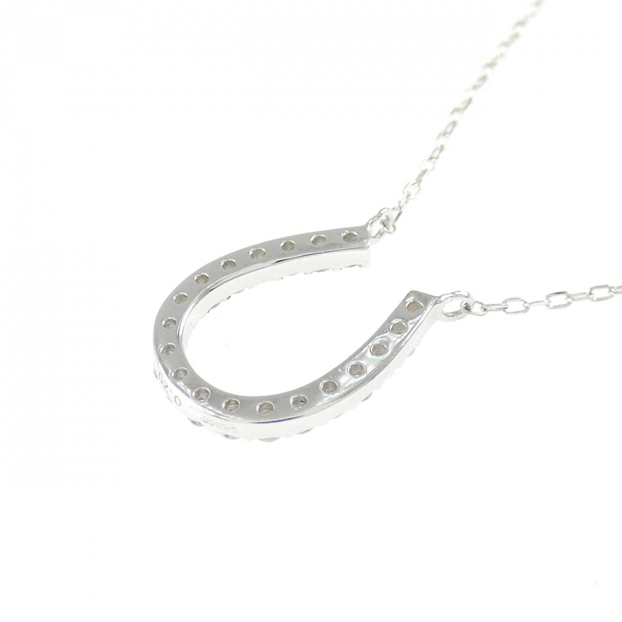 PT900/PT850 ホースシュー ダイヤモンド ネックレス 0.20CT