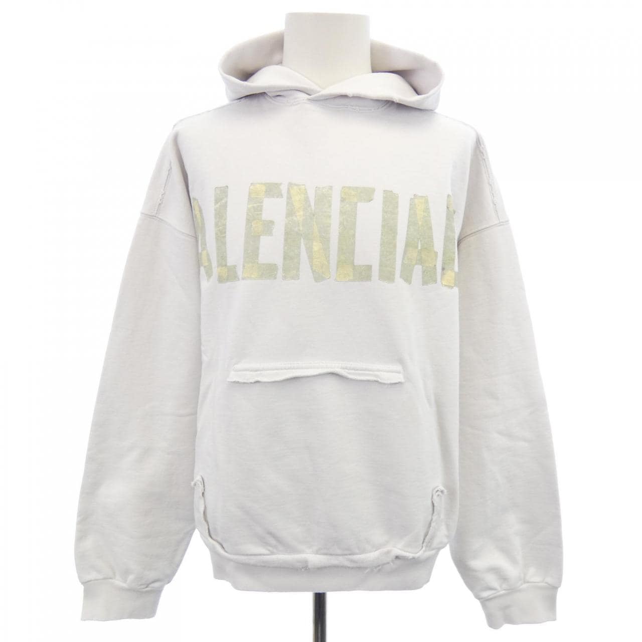 バレンシアガ BALENCIAGA Tape Type Ripped Pocket Hoodie 744441 TOVB1 UNISEX パーカー