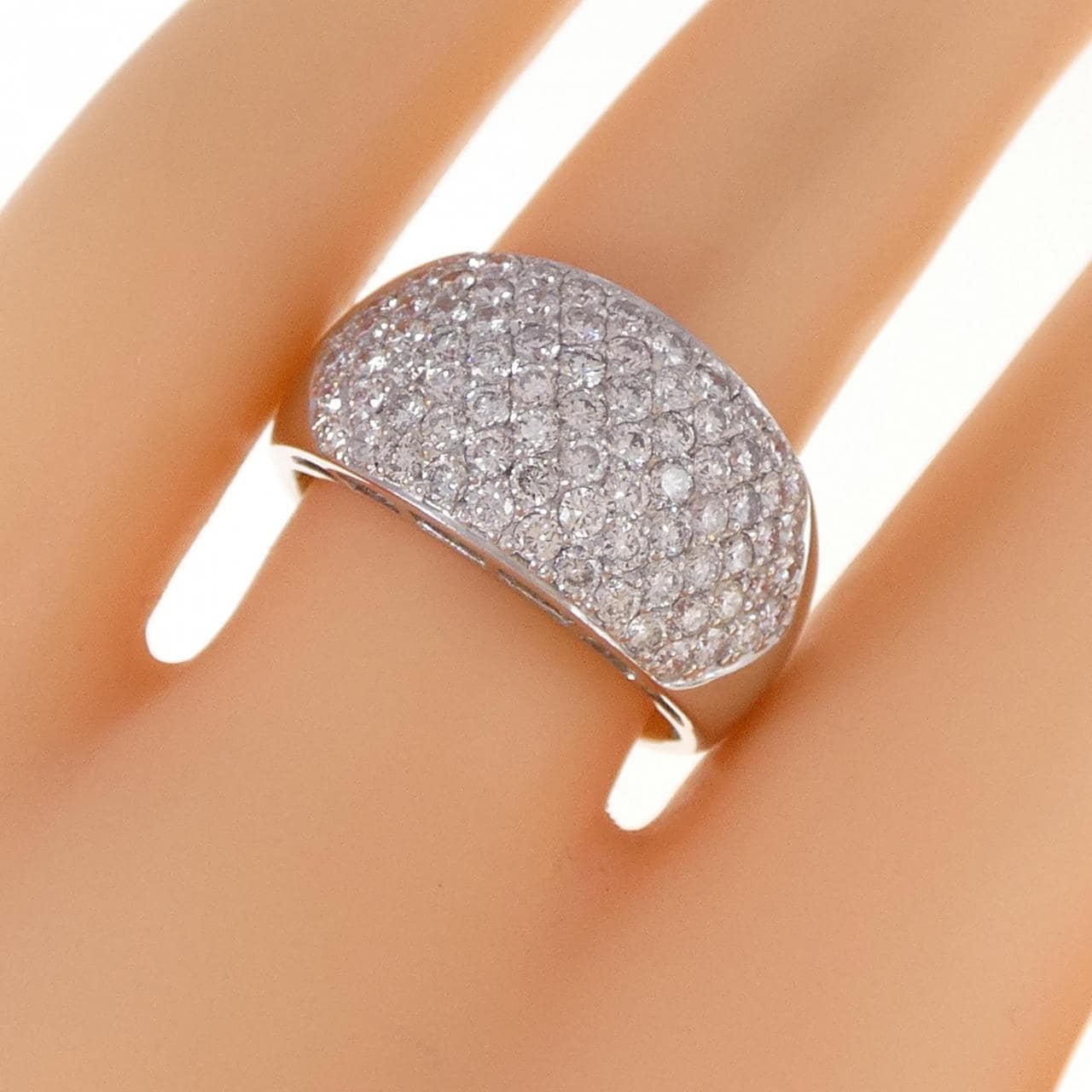 PT Pave Diamond Ring 1.36CT