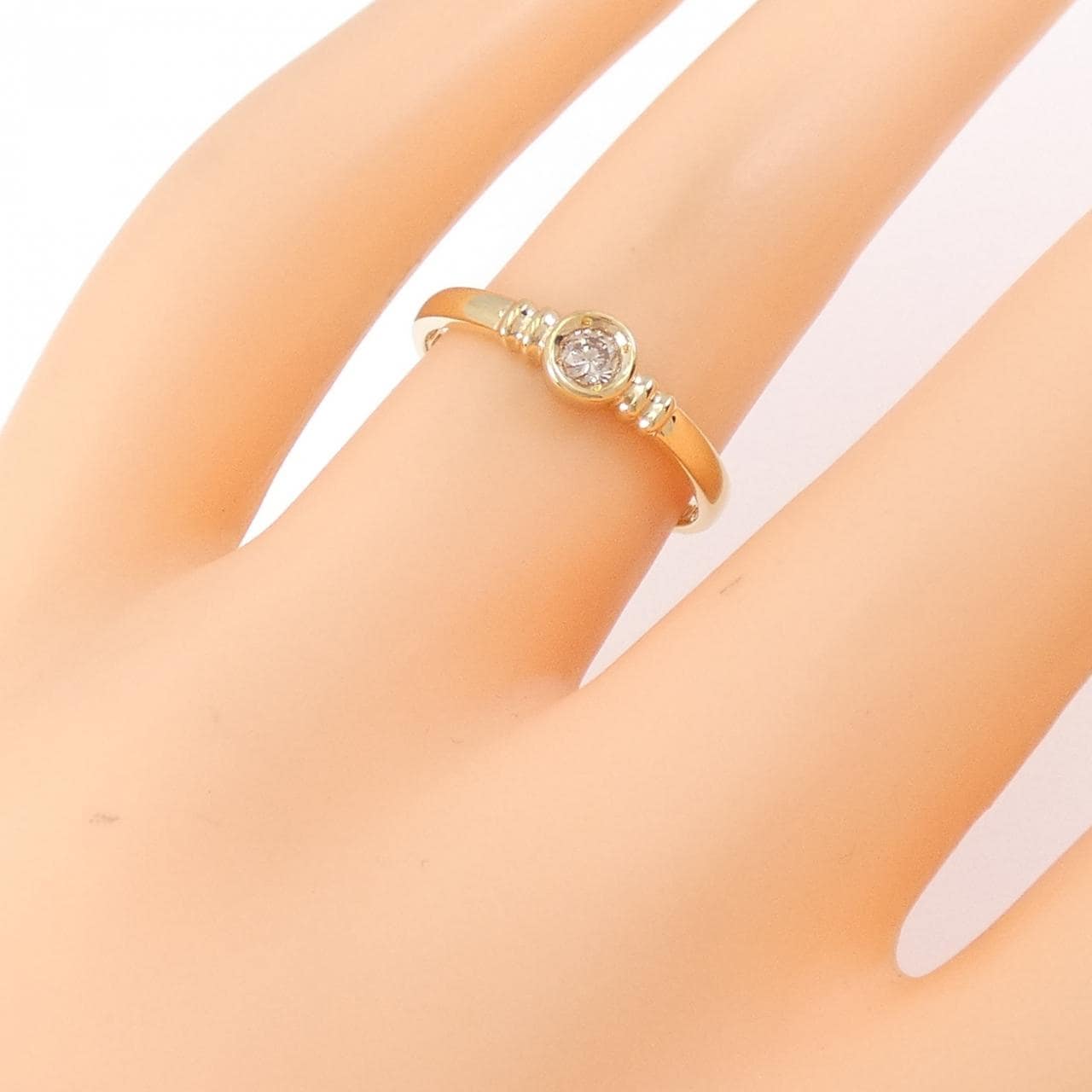 K18YG ダイヤモンド リング 0.10CT