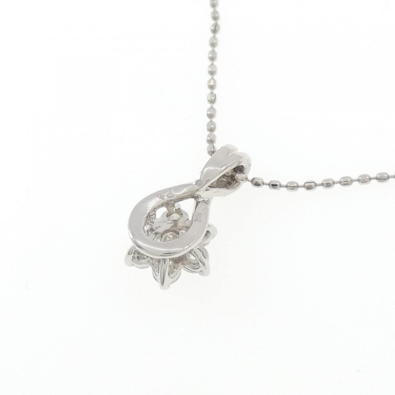 PT フラワー ダイヤモンド ネックレス 0.2CT
