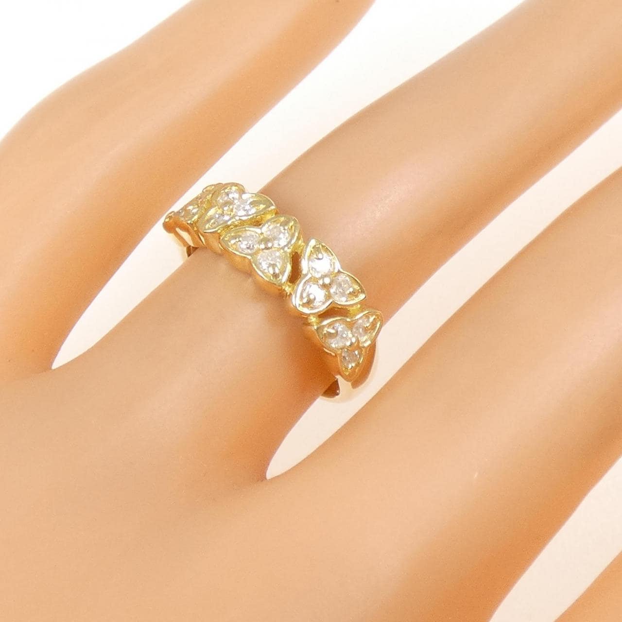 K18YG ダイヤモンド リング 0.31CT