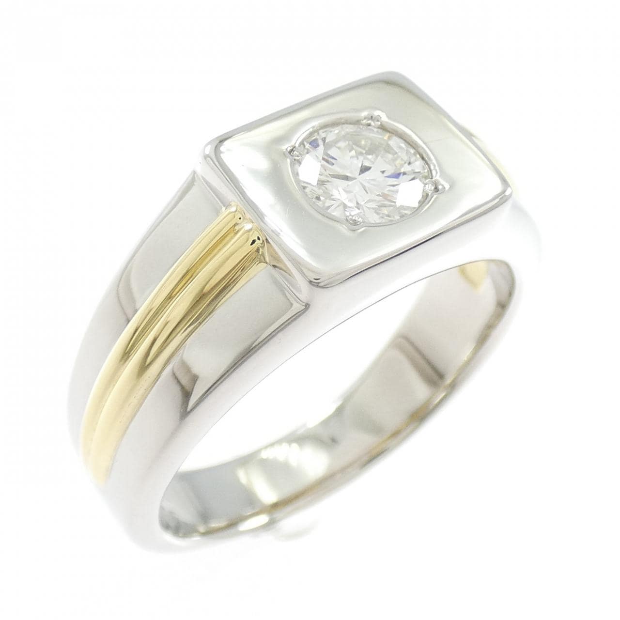 PT900/K18YG ダイヤモンド リング 0.736CT