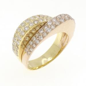K18YG/K18PG ダイヤモンド リング 0.92CT