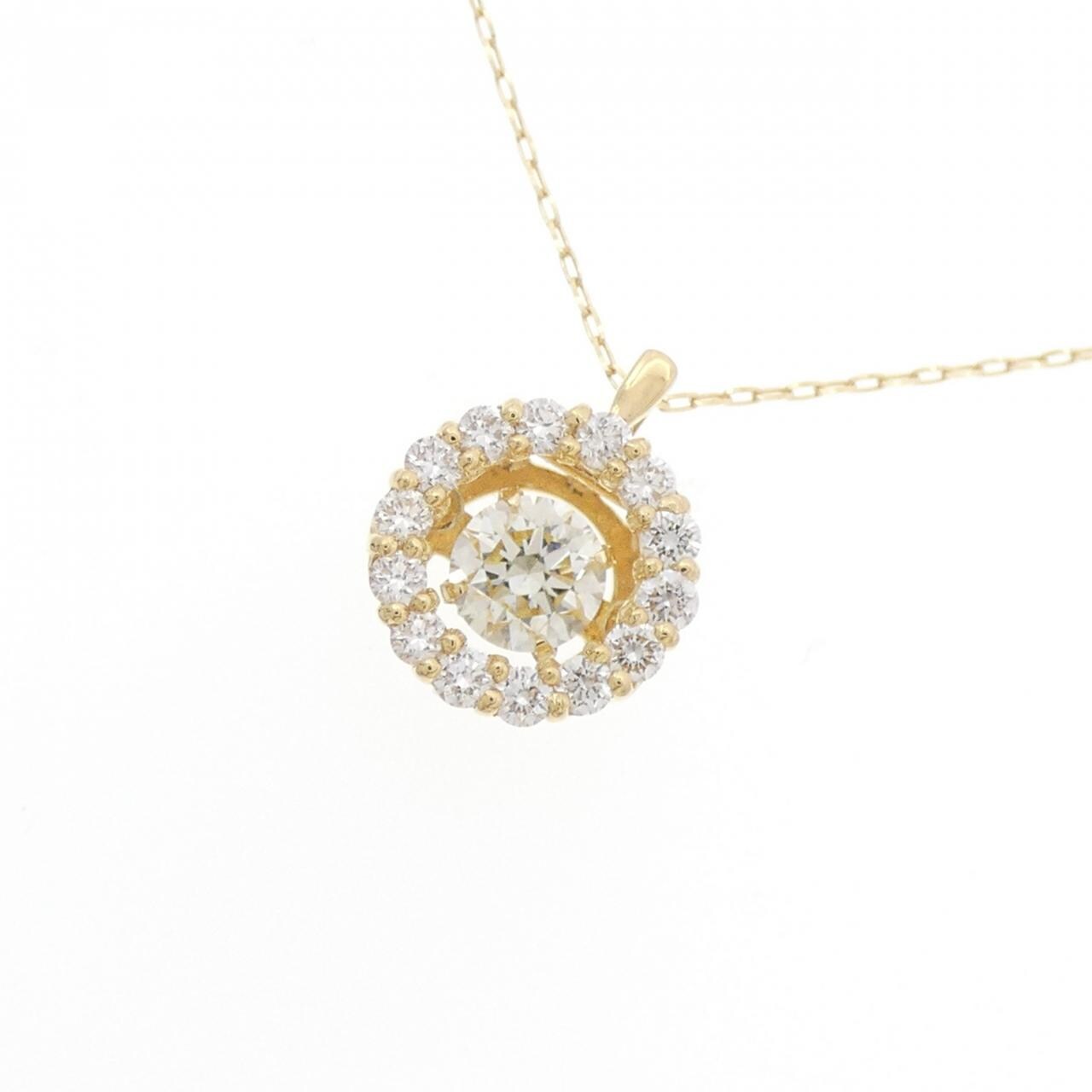 【新品】K18YG ダイヤモンド ネックレス 0.36CT