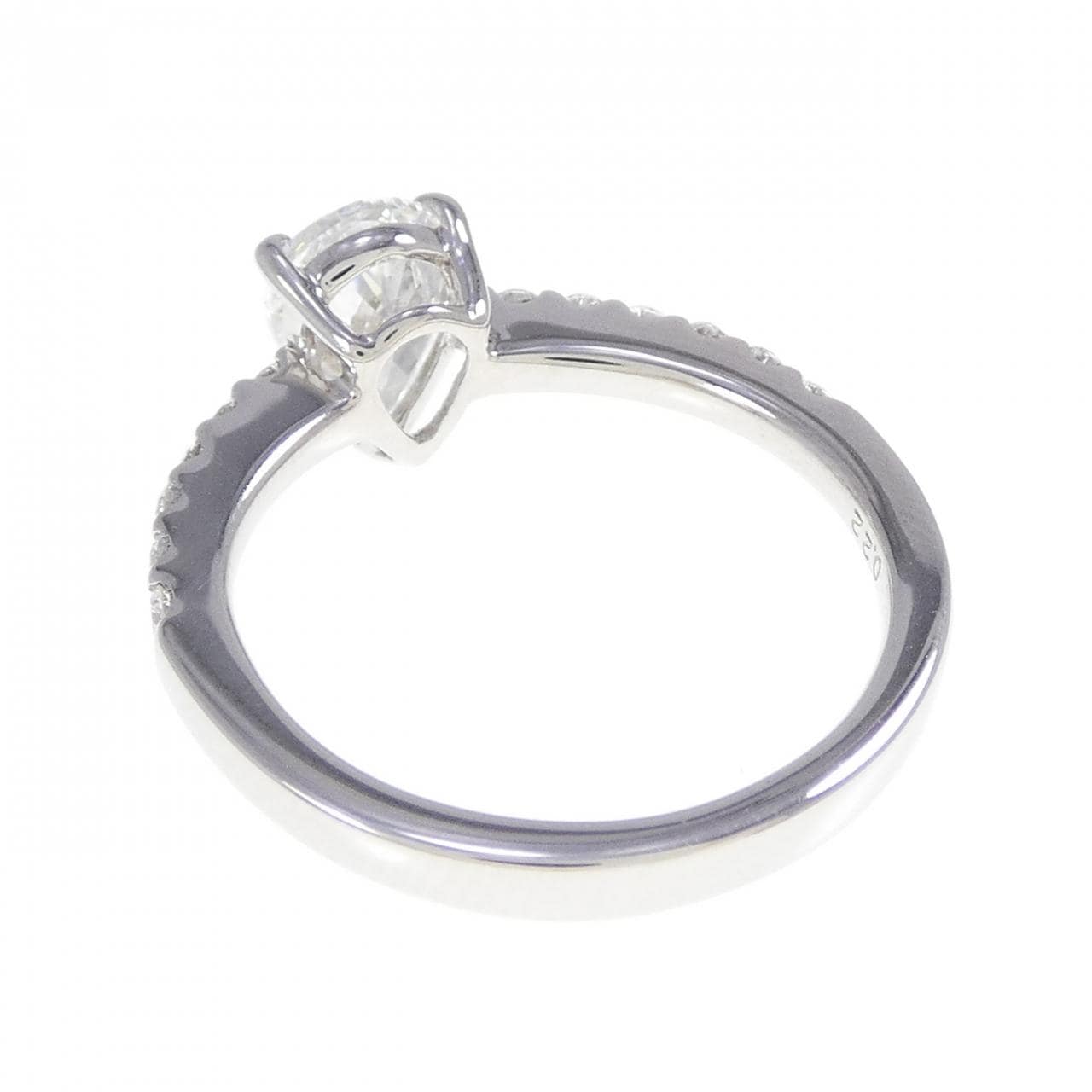 【リメイク】PT900 ダイヤモンド リング 1.001CT G SI1 ファンシーカット