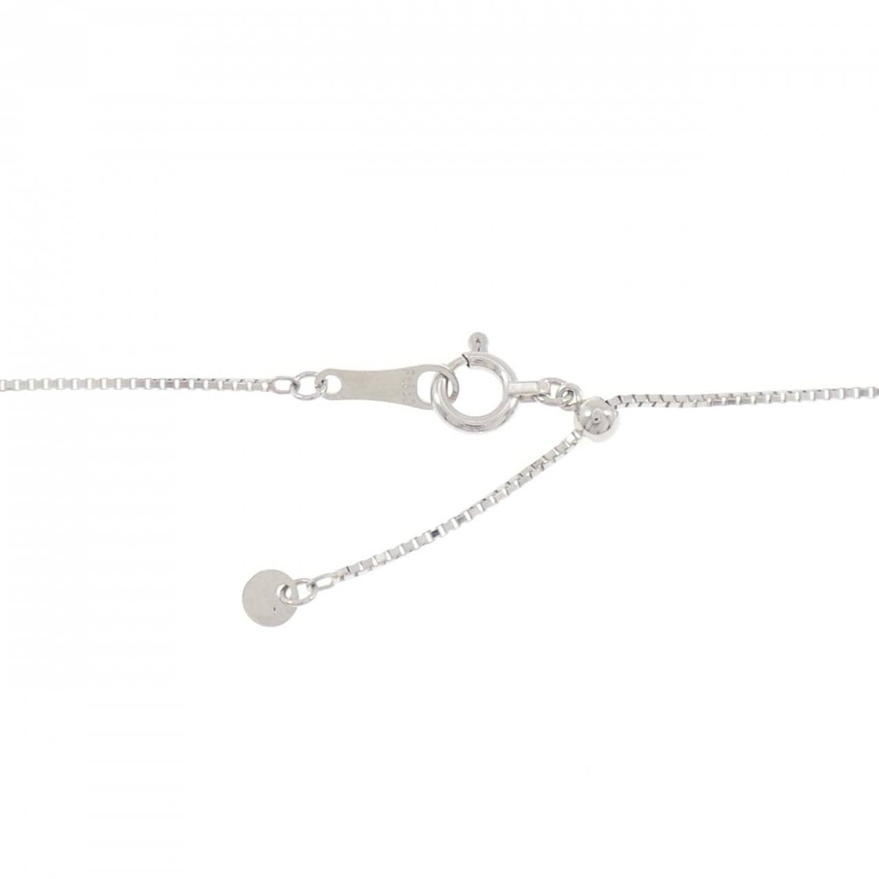 PT900/PT850 フラワー ダイヤモンド ネックレス 0.58CT