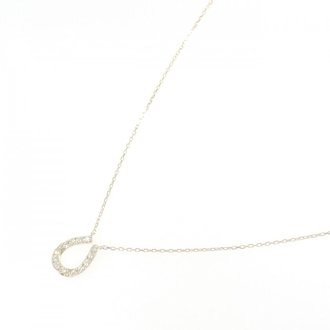 【リメイク】K10YG ダイヤモンド ネックレス 0.10CT