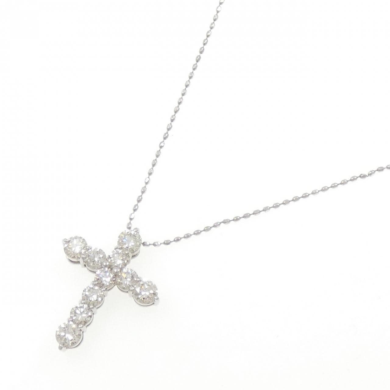 PT900/PT850 クロス ダイヤモンド ネックレス 1.00CT