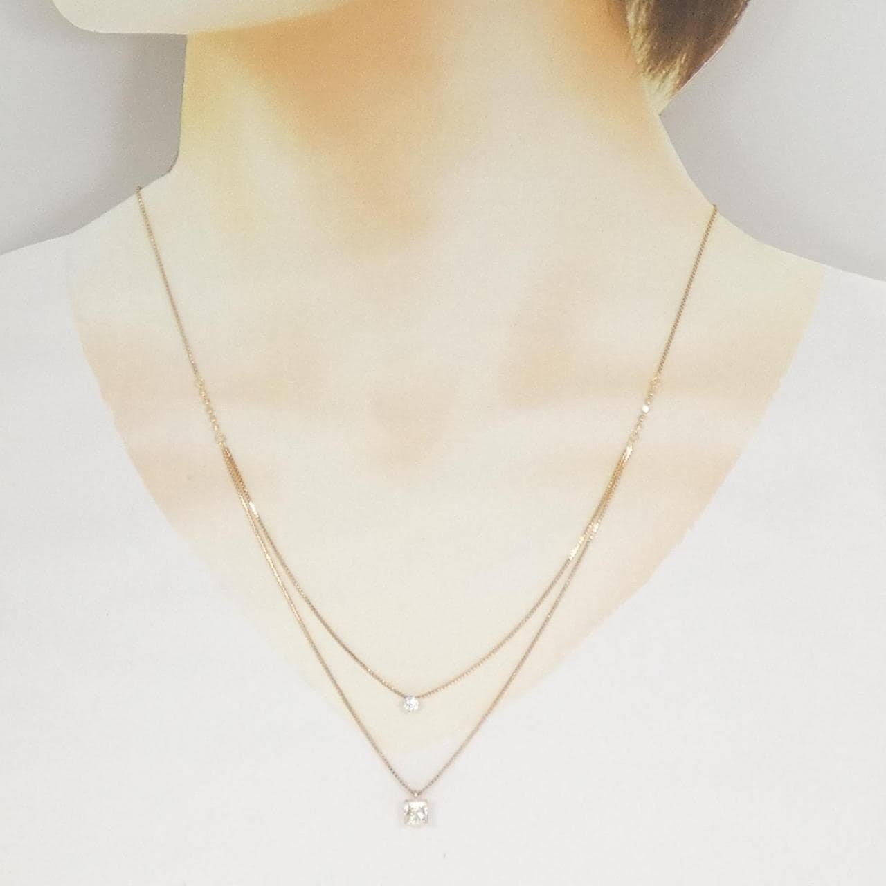 K18PG ダイヤモンド ネックレス 0.580CT