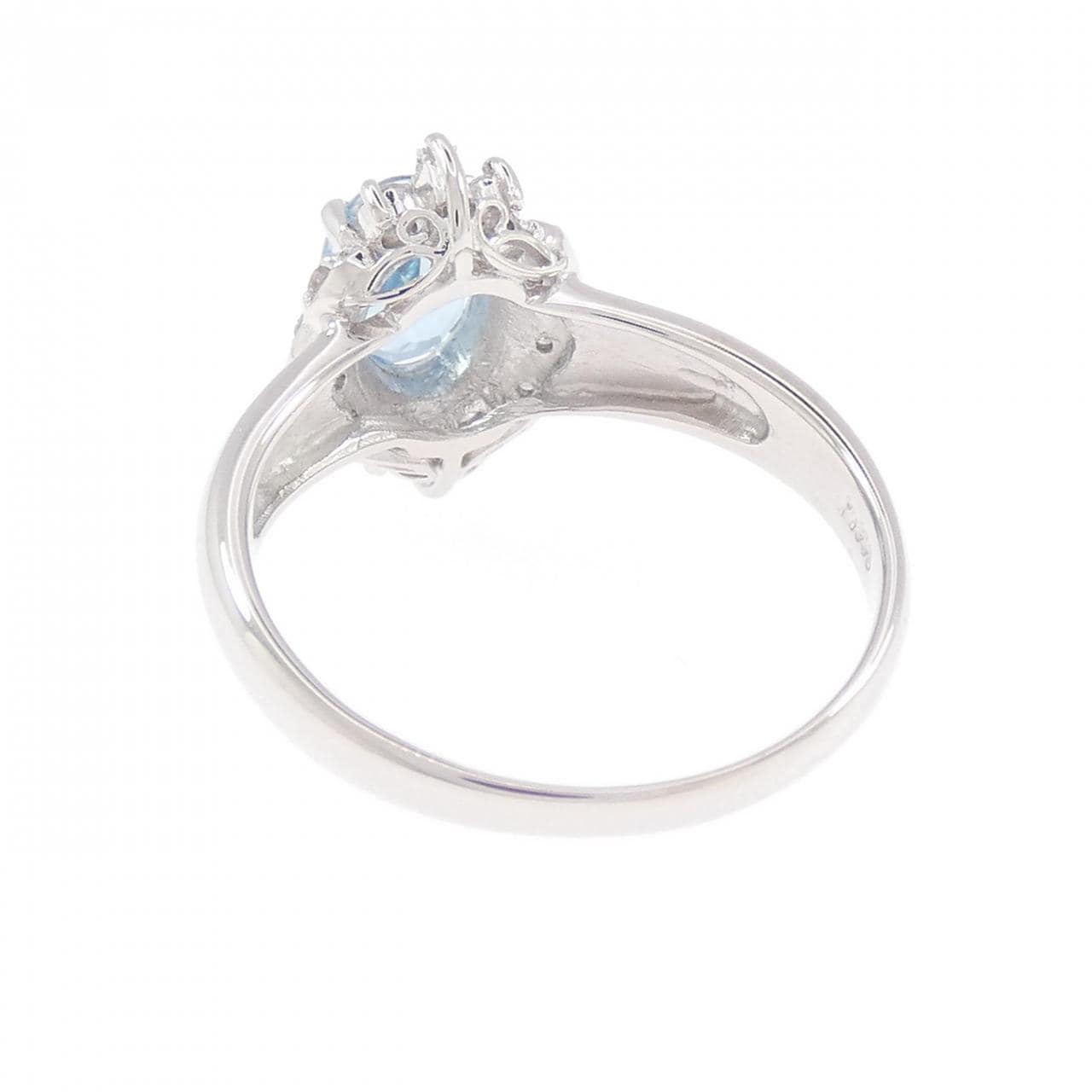 PT900 アクアマリン リング 0.72CT