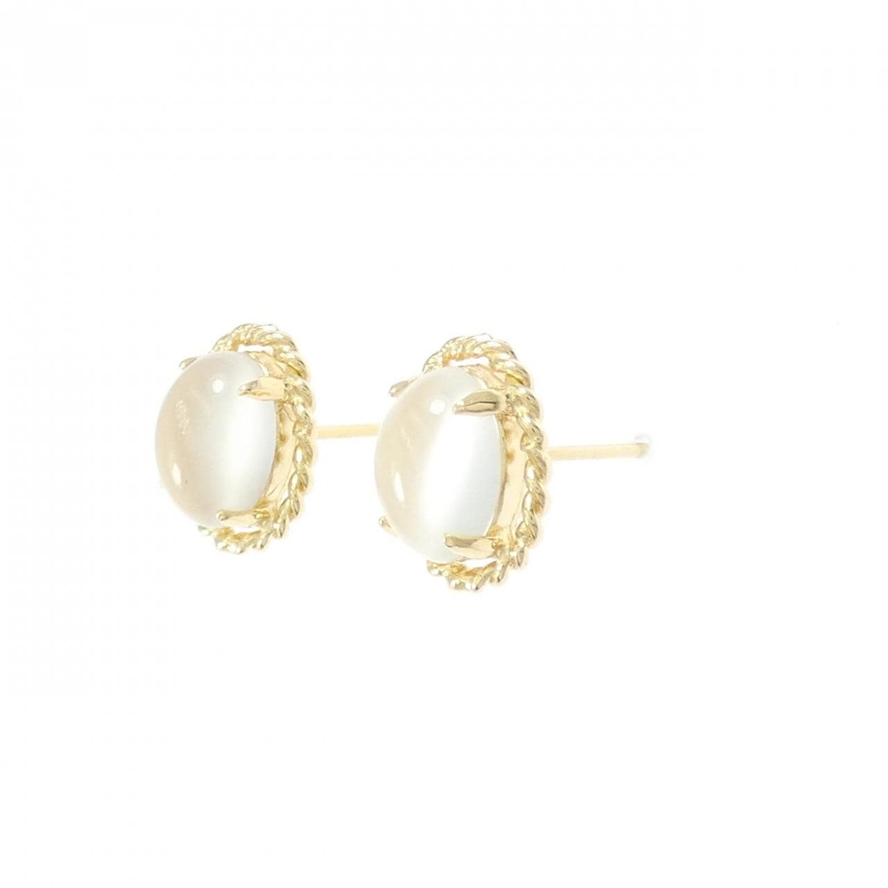 K18YG ムーンストーン ピアス