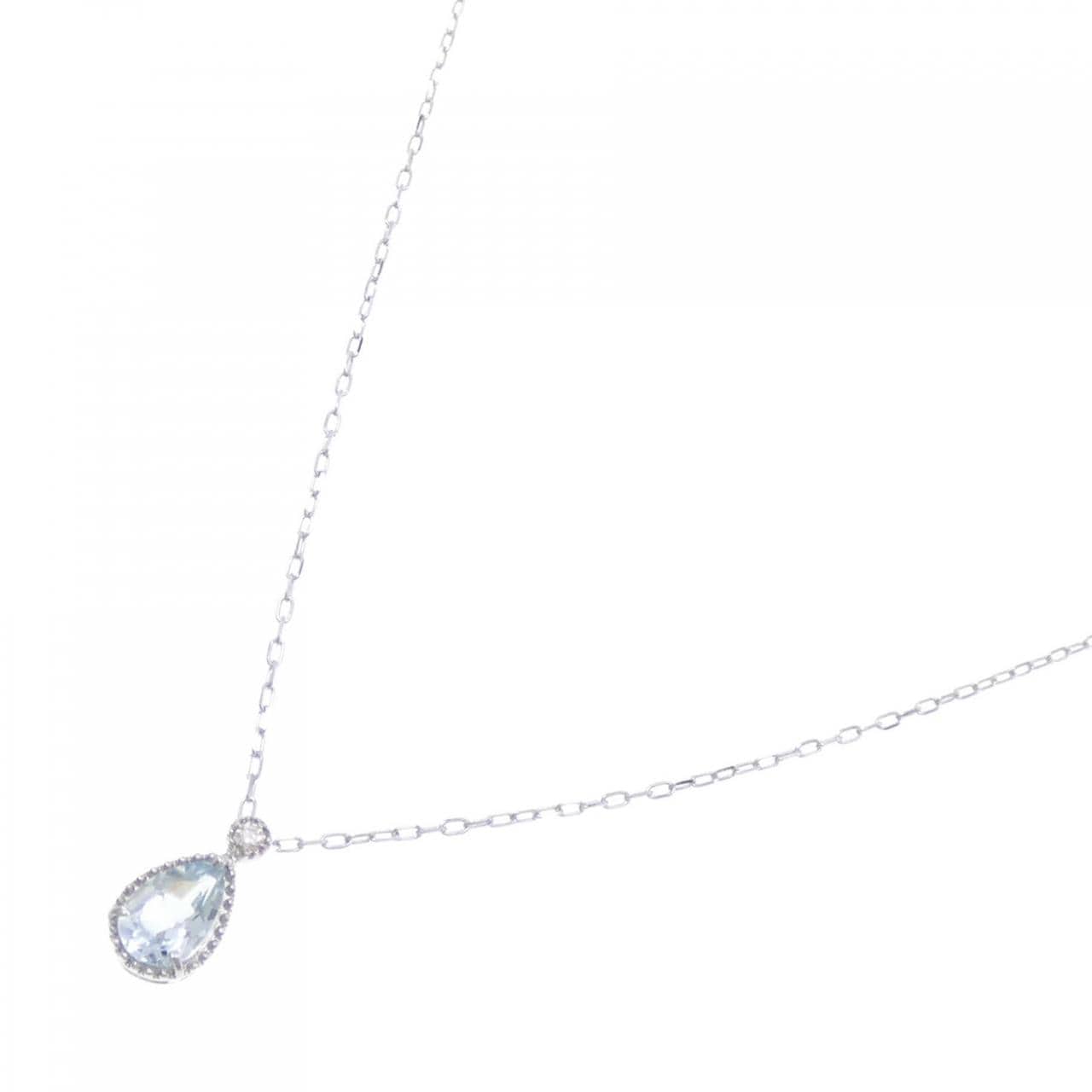 K10WG Aquamarine necklace