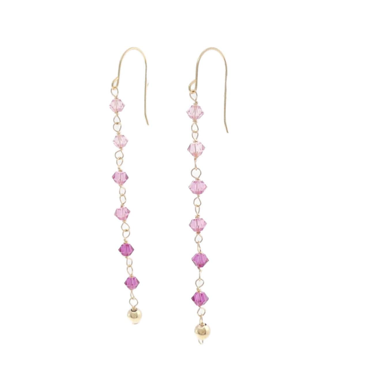 K18YG ガラス ピアス