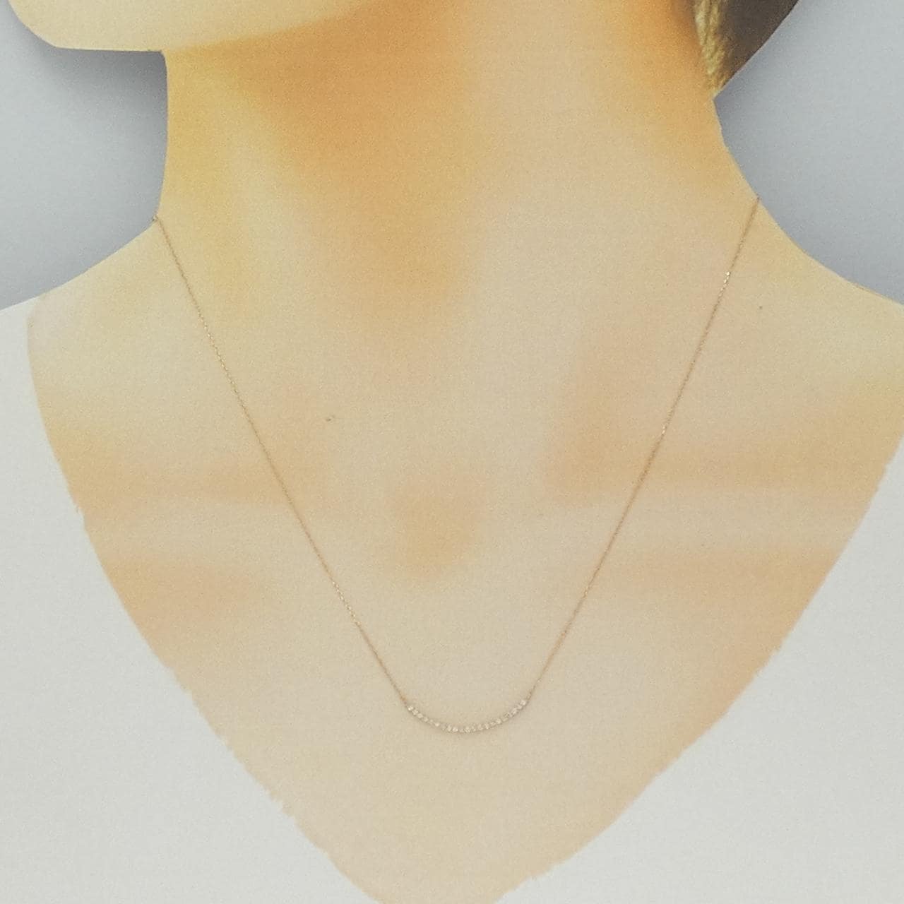 K10PG ダイヤモンド ネックレス 0.07CT