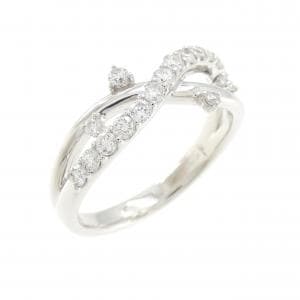 K18WG ダイヤモンド リング 0.50CT