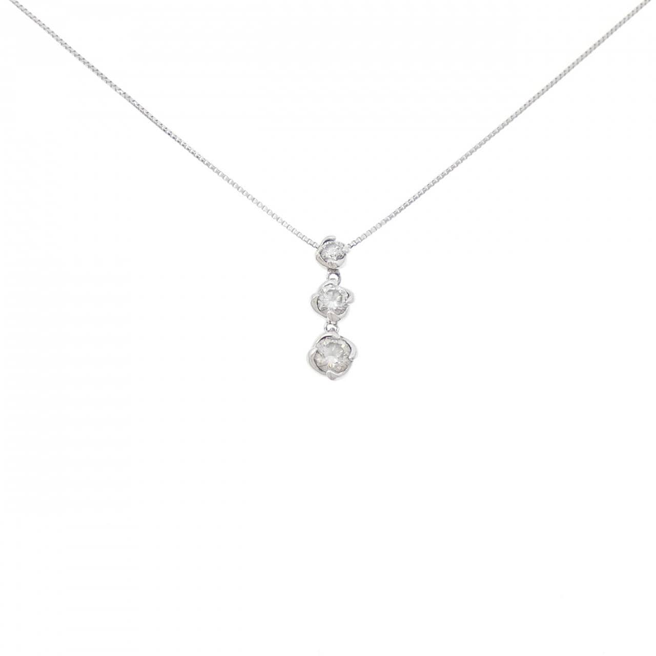 PT900/PT850 ダイヤモンド ネックレス 0.38CT
