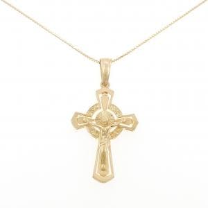 K18YG クロス ネックレス