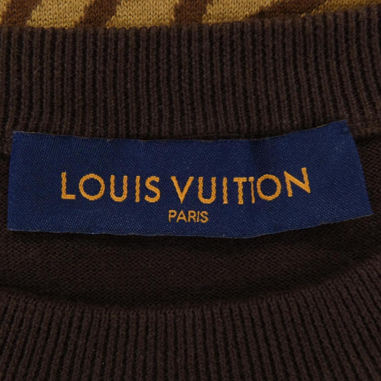 ルイヴィトン LOUIS VUITTON ショートスリーブコットンインターシャクルーネック HQN83WAUR ニット
