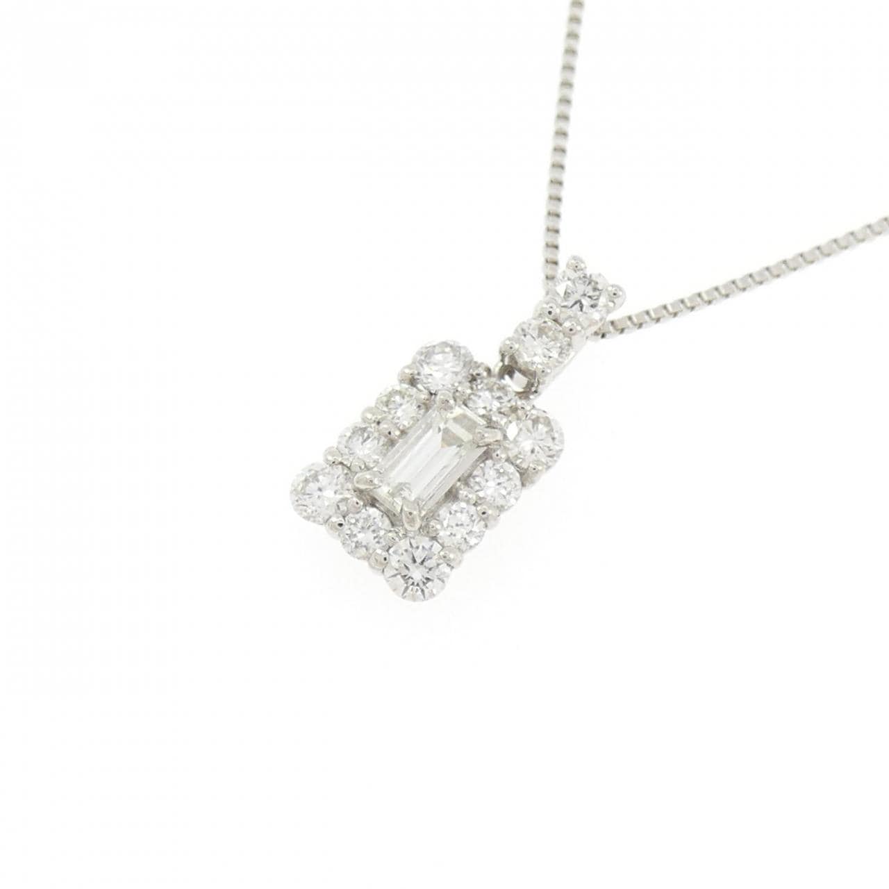 【新品】PT900/PT850 ダイヤモンド ネックレス 0.40CT