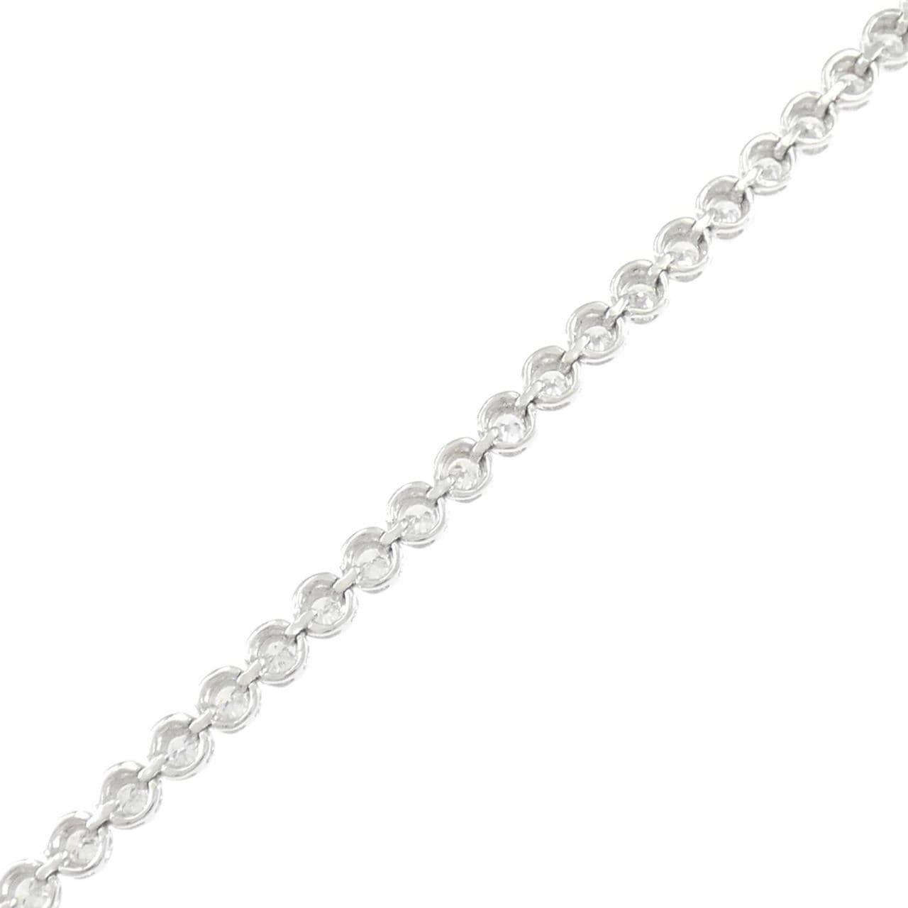 PT900/K14WG ダイヤモンド ブレスレット 2.01CT