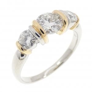 PT900/K18YG ダイヤモンド リング 1.04CT