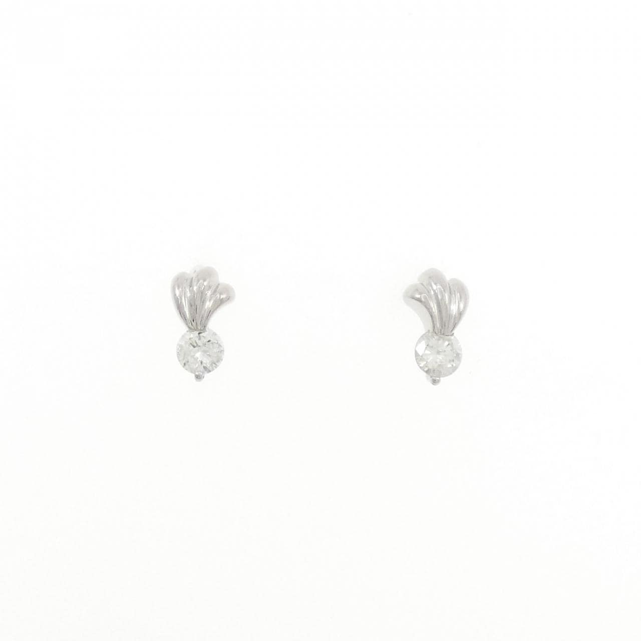 PT900 ダイヤモンド ピアス 0.20CT