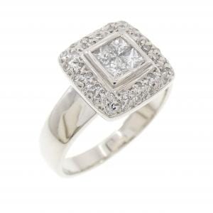 K18WG ダイヤモンド リング 0.46CT