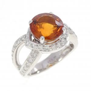 18KWG シトリン リング 2.59CT