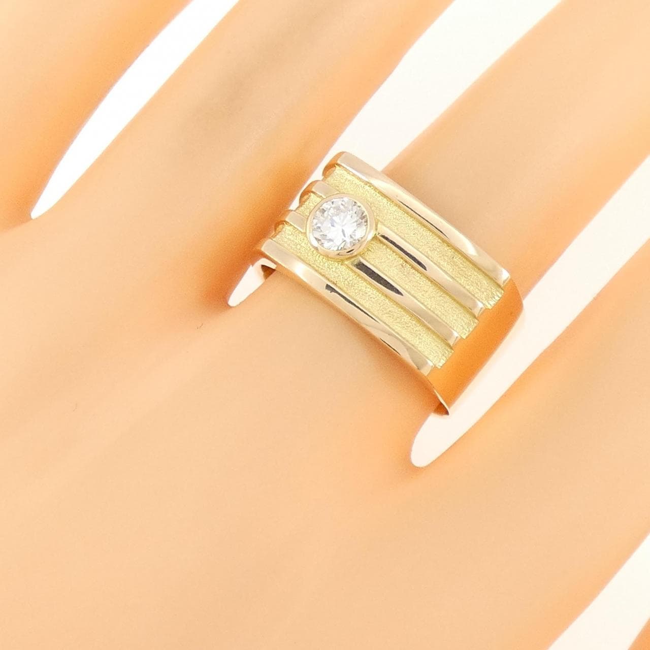 K18YG ダイヤモンド リング 0.323CT
