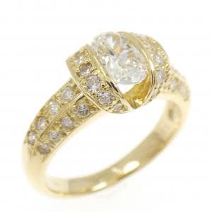 K18YG ダイヤモンド リング 0.605CT