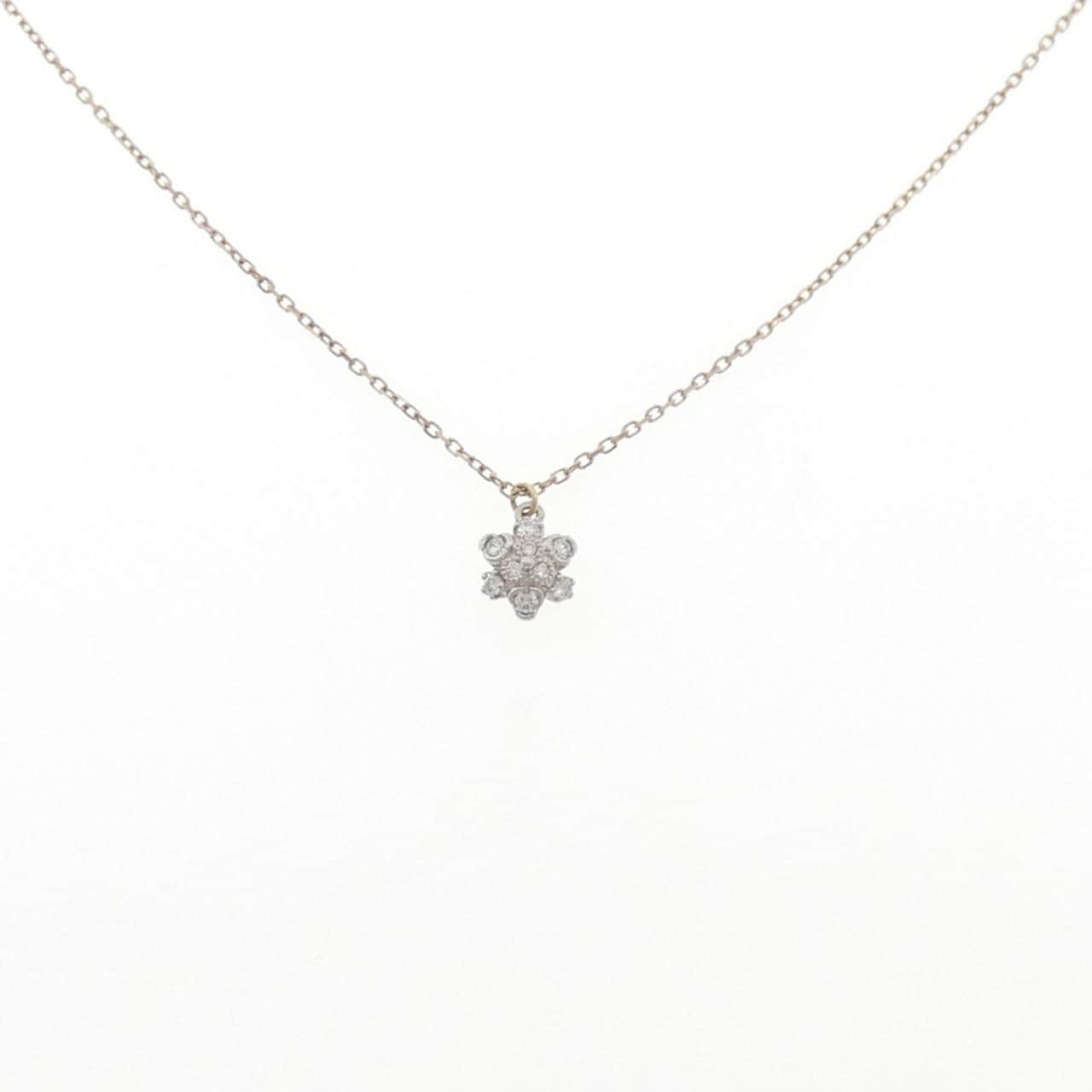 PT900/K18YG ダイヤモンド ネックレス 0.05CT